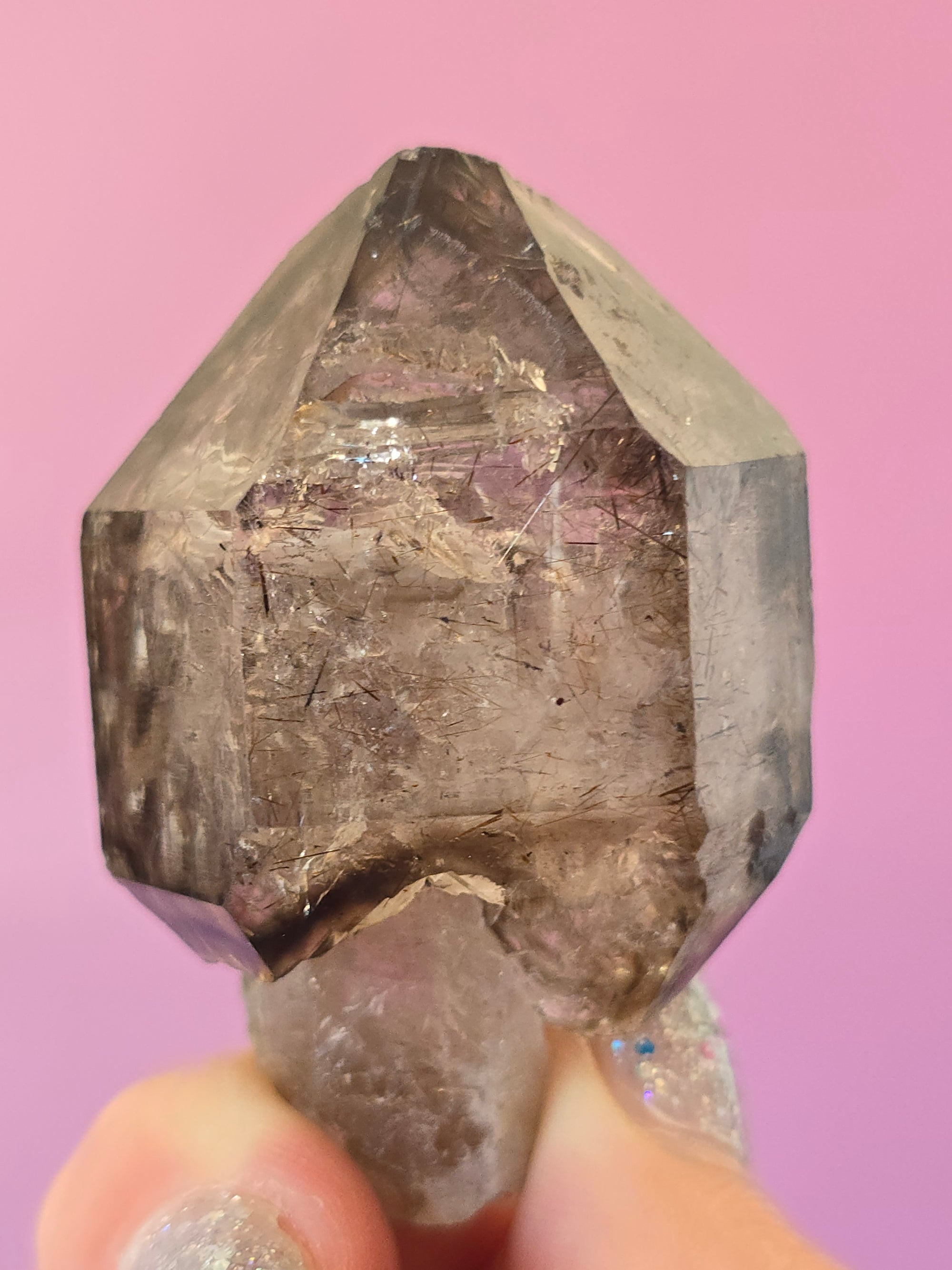 Elestial Smoky Quartz #37 - Enhydro