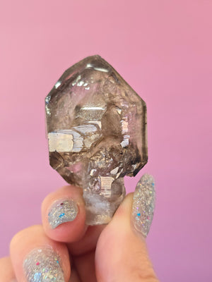 Elestial Smoky Quartz #37 - Enhydro