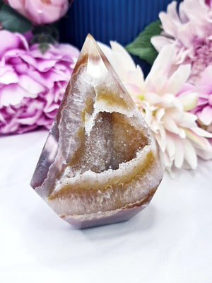 Golden Healer Druzy Agate Diamond