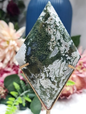 Moss Agate diamond #A