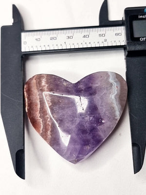 Amethyst Agate Hearts #b