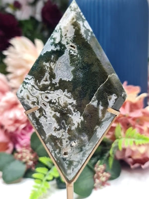 Moss Agate diamond #A