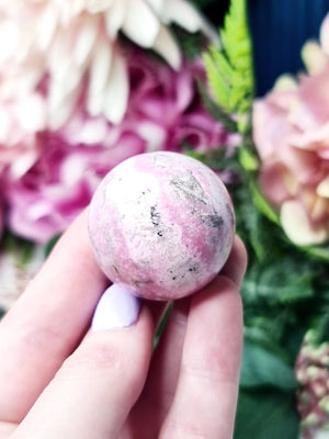 Rhodonite sphere