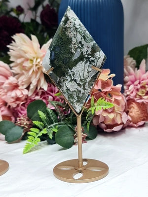 Moss Agate diamond #A