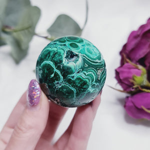 Malachite & Chrysocolla Sphere * High Quality * #MC2